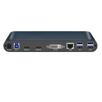 Трансграничная частная док-станция USB 3.0 - Удлинитель концентратора HDMI/DVI/VGA - концентратор и док-станция