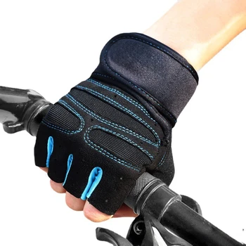 Тренировочные перчатки Велосипедные перчатки Противоскользящая амортизирующая накладка на половину пальца Удобные перчатки на половину пальца Перчатки для рыбалки нескользящие