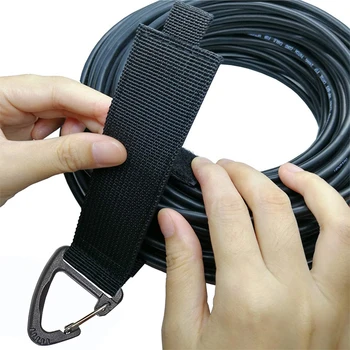 Треугольная пряжка Wire Manager Управление шнурами питания Нейлоновые тяжелые ремни для хранения шнура для кабельных шлангов