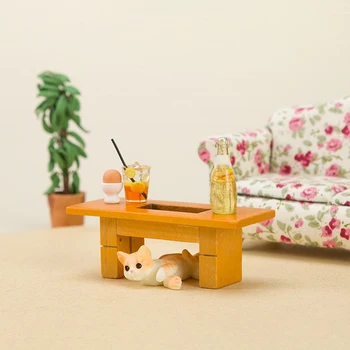 Украшение кукольного домика, мини-журнальный столик, низкий столик, модель, фотосцена, реквизит, мини-украшение