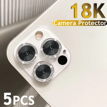 Ультратонкие пленки из алмазного закаленного стекла для IPhone 15 15 Pro Max 15 Plus Красочные блестящие защитные пленки для камеры с защитой от царапин