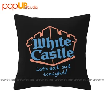 Уютный белый замок Lets Eat Наволочка Throw Pillow Cover Постельное белье Индивидуальный чехол для подушки