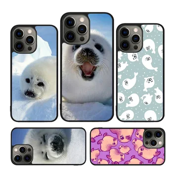 Чехол Baby Seals для iPhone 15 SE 2020 XR X XS Max 6S 7 8 Plus 12 13 Mini 11 12 13 14 Pro Max Крышка бампера