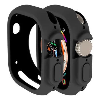 Чехол для Apple Watch Ultra 49 мм Всесторонний противоударный силиконовый чехол из ТПУ Защитный бампер Защитный защитный Apple Watch Ultra 2 49 мм