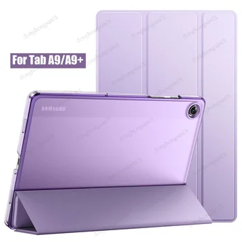 чехол для Samsung Galaxy Tab A9 8.7 X110 X115 A9 Plus 11 дюймов 2023 SM-X210 / X216 / X218 Легкая подставка Полупрозрачная матовая крышка