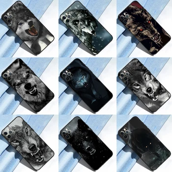 Чехол для телефона Wolf Fierce для iPhone 13 Pro Max X XR XS Max 7 8 Plus SE 11 12 14 15 Pro Max Чехол Coque