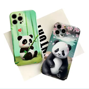 Чехол для телефона для Realme 5 6 Pro 7I 7 Pro C20 C21Y C35 GT 5G Жесткая крышка Рамка Шаблон IMD Funda Protective CoqueCute Panda