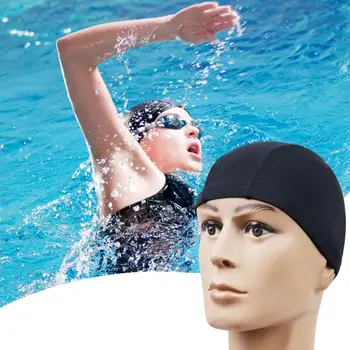 Шапка для плавания Очень мягкая Высокоэластичная Водонепроницаемая Невыцветающая Дышащая Полиэстер Плавание Спортивная шапка-бини Шапочки для женщин