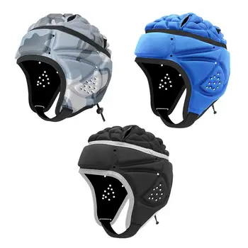 Шлем для регби, Защита головы для регби Защита головного убора для регби Мягкий защитный шлем Уменьшить воздействие Детская молодежная футбольная кепка