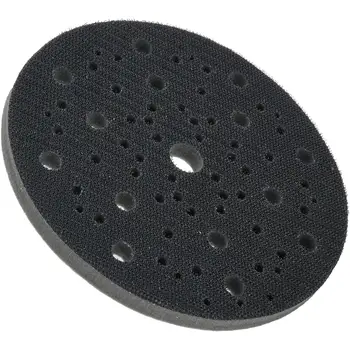 Шлифовальные диски Полировальная подушка Интерфейсные накладки Липучка и петля 1 шт. 6 дюймов / 150 мм 70 отверстий Абразивные черные шлифовальные электроинструменты