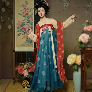 Элегантное платье Традиционная китайская женская одежда Ханьфу Сценический наряд Косплей Сценическая одежда Костюм императрицы