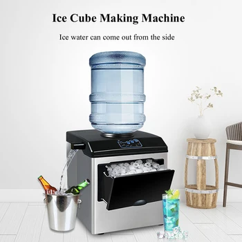  Электрическая машина для производства льда Коммерческая или домашняя портативная настольная автоматическая машина для производства кубиков льда